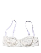Dolce & Gabbana White Semi-Pad Underwire Balconette Bra Underwear