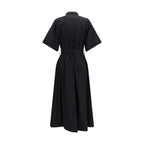Ella Black Cotton Casual Dress