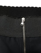 Dolce & Gabbana Black Silk Blend High Waist Girdle Panty Underwear