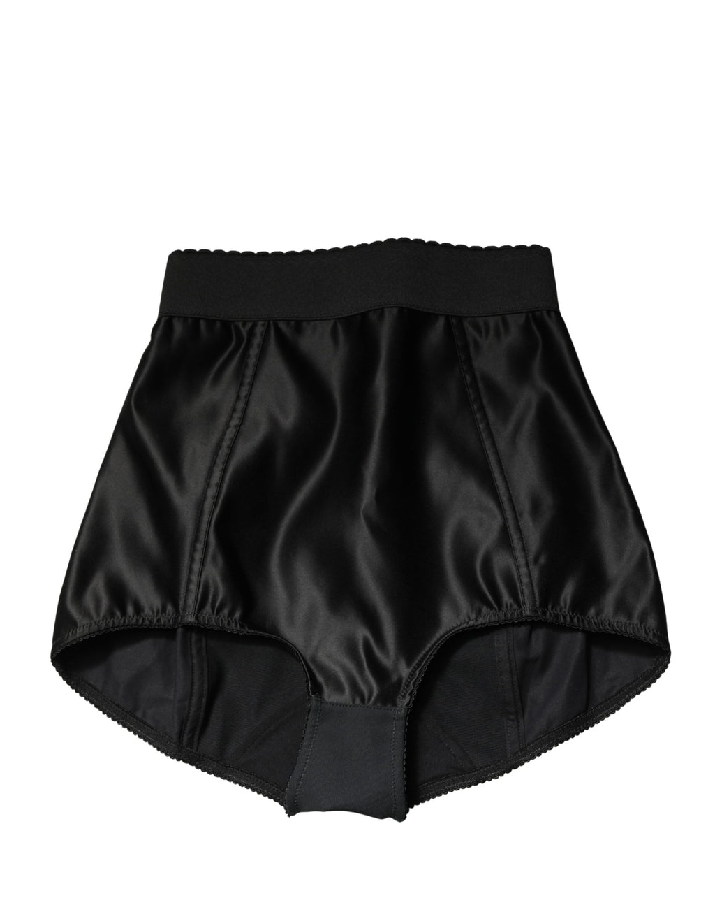 Dolce & Gabbana Black Silk Blend High Waist Girdle Panty Underwear