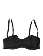 Dolce & Gabbana Black Semi-Pad Underwire Balconette Bra Underwear