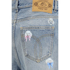 Fiorucci Blue Cotton Relaxed Fit Jeans