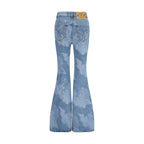 Fiorucci Blue Cotton Flared Jeans
