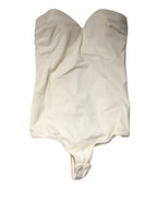 Elisabetta Franchi Off White Strapless One Piece Swimsuit Swimwear