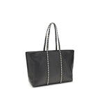 Valentino Garavani Black Calf Leather Bos Taurus Shoulder Bag