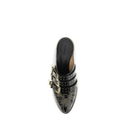 Chloé Black Calf Leather Bos Taurus Mules