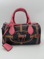 Fendi FENDI Bauletto Canvas Selleria Handbag