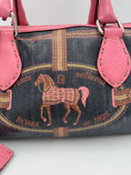 Fendi FENDI Bauletto Canvas Selleria Handbag