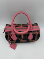 Fendi FENDI Bauletto Canvas Selleria Handbag