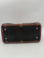Fendi FENDI Bauletto Canvas Selleria Handbag