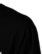 Dolce & Gabbana Black Camouflage Graphic Cotton Crewneck T-shirt