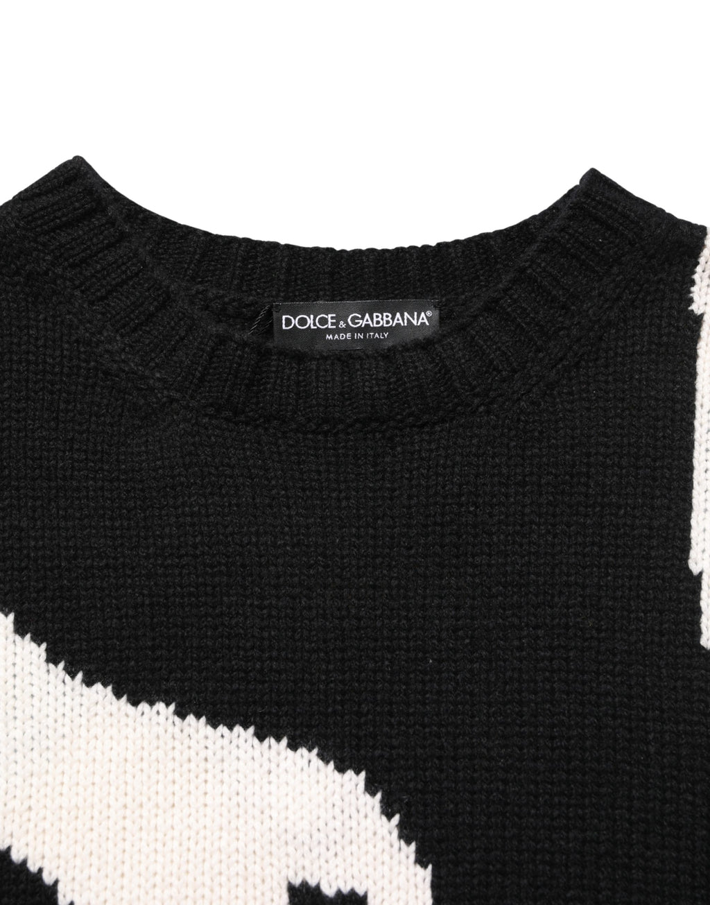 Dolce & Gabbana Black Duck Cashmere CrewNeck Pullover Sweater