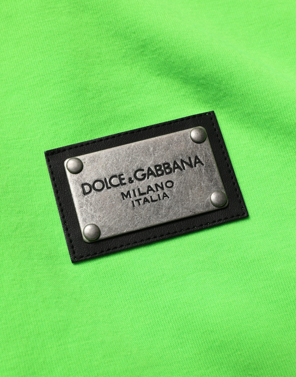 Dolce & Gabbana Green FullZip Fleece HoodedSweatshirt Sweater