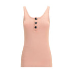 Chloé Multicolor Cotton Sleeveles T-Shirt