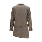 Marant Etoile Brown Cotton Casual Dress