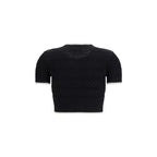 Self-Portrait Black Cotton Blouse