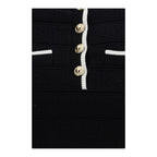 Self-Portrait Black Cotton Blouse