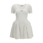 Self-Portrait White Polyester Casual Dress