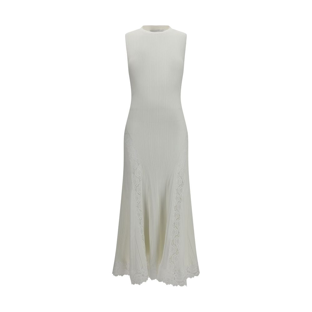 Self-Portrait White Viscose Casual Dress