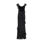 Self-Portrait Black Viscose Casual Dress