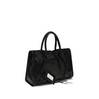 Balenciaga Black Lamb Ovis Aries Aries Shoulder Bag