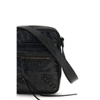 Balenciaga Black Lamb Ovis Aries Aries Shoulder Bag