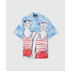 MSGM Blue Cotton Blouse