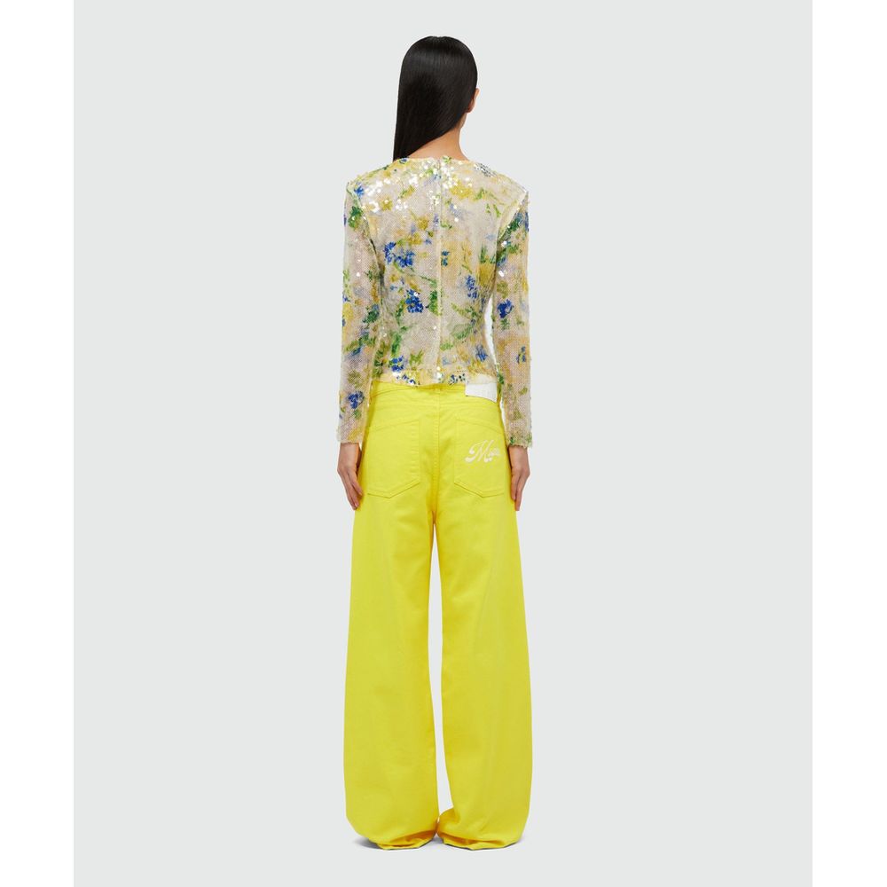 MSGM Bicolor Polyester Blouse