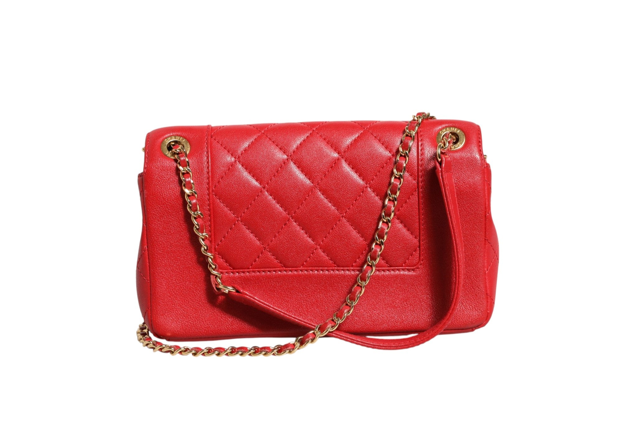 Chanel Burgundy Sheepskin Quilted Leather Mademoiselle Flap Bag