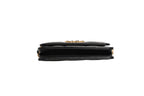 Chanel 19 Flap Coin Purse Quilted Leather Black Crossbody