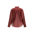 The Andamane Bordeaux Cotton Shirt