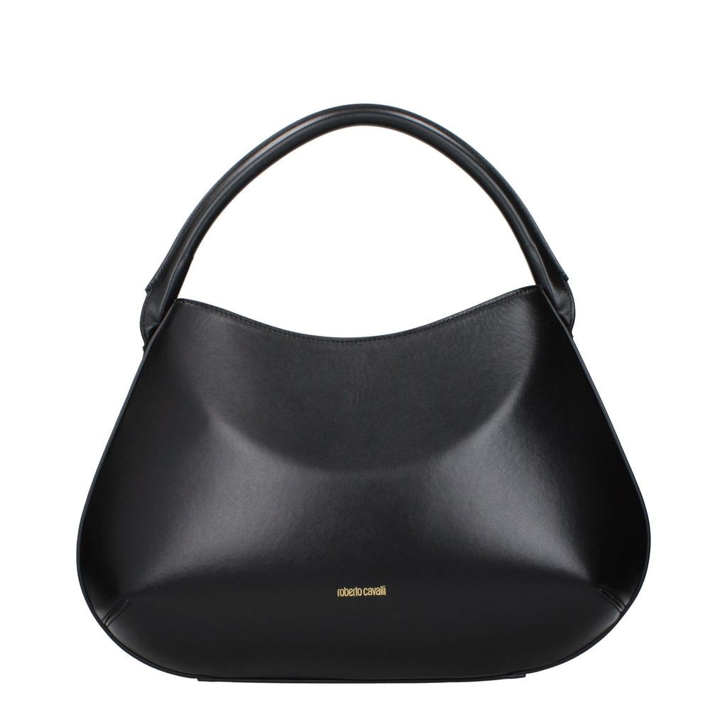 Roberto Cavalli Black Leather Handbag