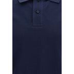 Moose Knuckles Blue Cotton Polo Shirt