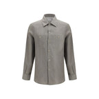Brunello Cucinelli Bicolor Linen Dress Shirt