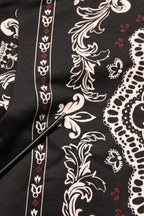 Dolce & Gabbana Black Bandana Print Cotton Men Hoodie Sweater