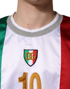 Dolce & Gabbana Multicolor Italian DG Logo Crew Neck T-shirt