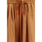 Forte_Forte Brown Silk Casual Pants