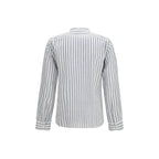 Brooksfield Blue Cotton Pattern Shirt