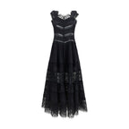 Charo Ruiz Black Cotton Casual Dress