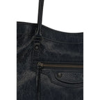Balenciaga Black Lamb Ovis Aries Aries Shoulder Bag