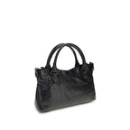 Balenciaga Black Lamb Ovis Aries Aries Shoulder Bag