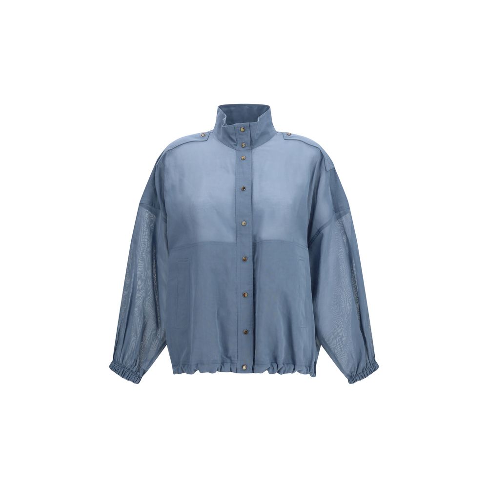 Brunello Cucinelli Blue Cotton Clothing