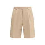 Brunello Cucinelli Beige Cotton Bermuda Shorts