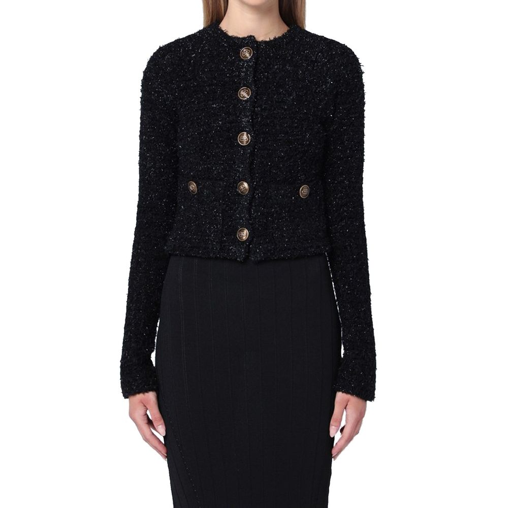 Balenciaga Black Cotton Cardigan