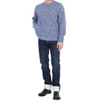 Loewe Blue Cotton Straight-Leg Jeans