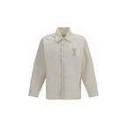 Ami Paris Beige Cotton Denim Jacket