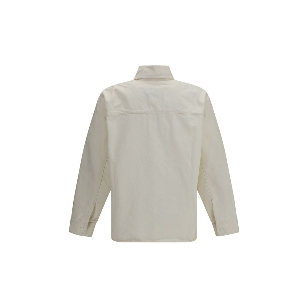 Ami Paris Beige Cotton Denim Jacket