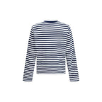 Ami Paris Blue Cotton Long Sleeve T-Shirt