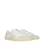 Veja White Leather Low Top Sneakers