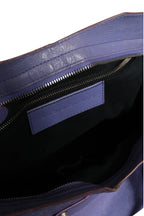 Balenciaga Purple Leather City Bag With Hardware